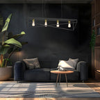 żyrandol Gote black/gold 4xE27