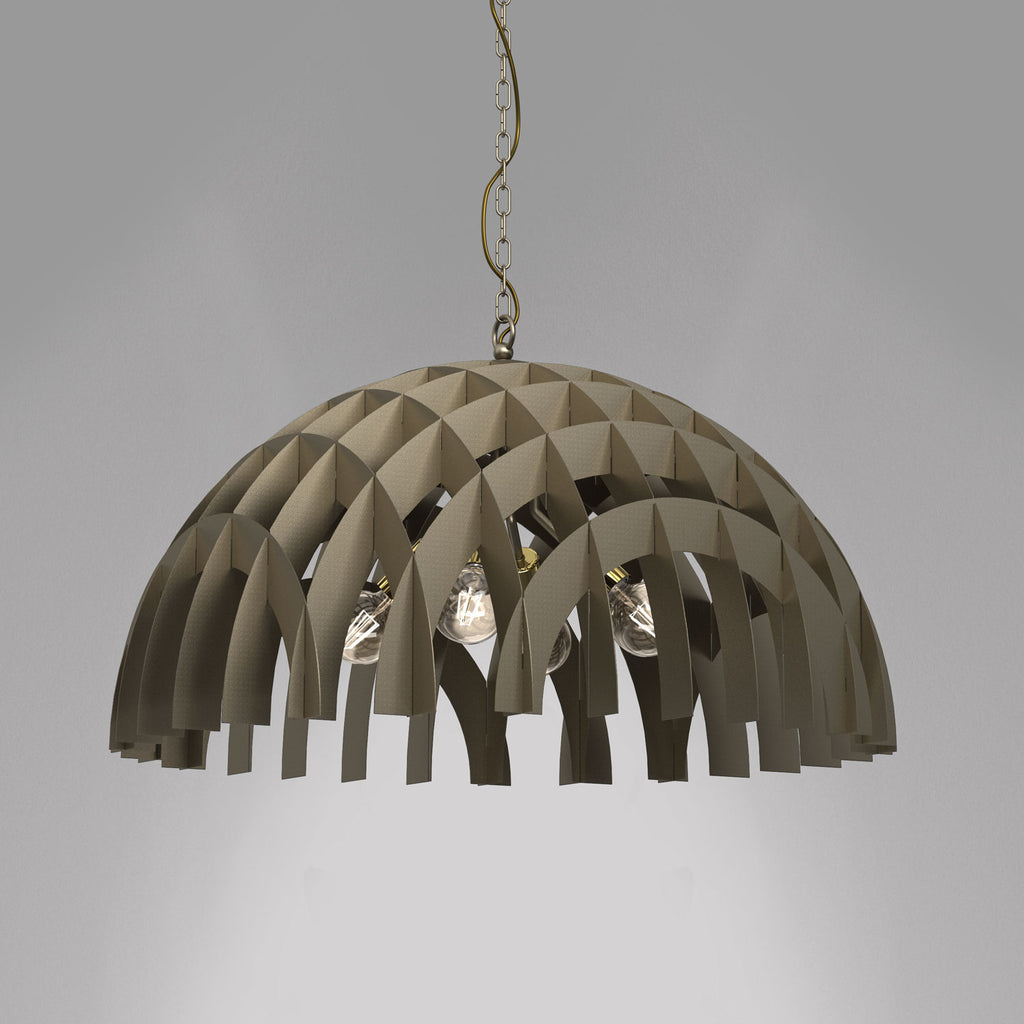 żyrandol Space "dome dia 800mm" titanium-bronze 4xE27