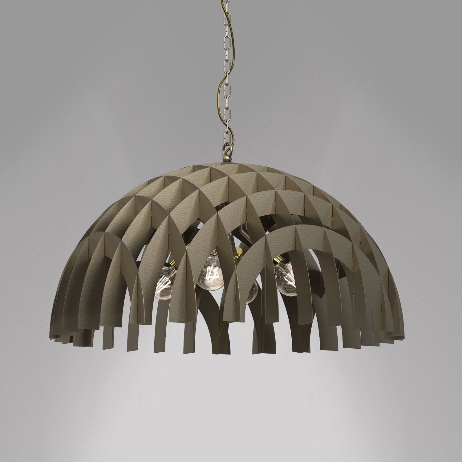 żyrandol Space "dome dia 800mm" titanium-bronze 4xE27