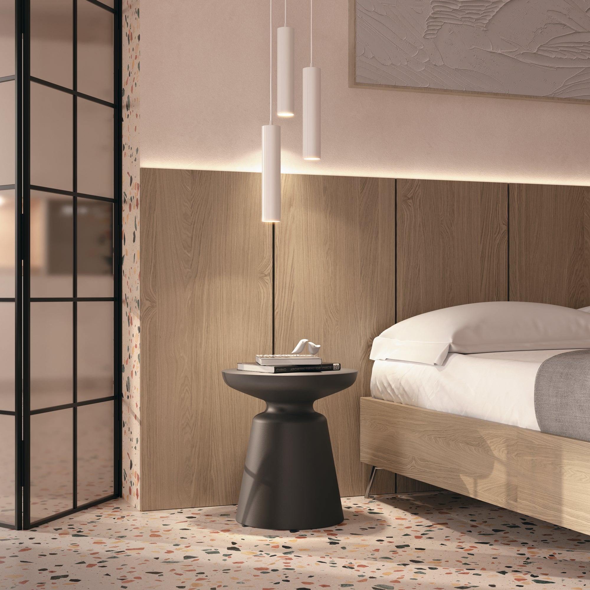 Maytoni Lampa wisząca Focus - Aluminium - Biały P075PL-01W