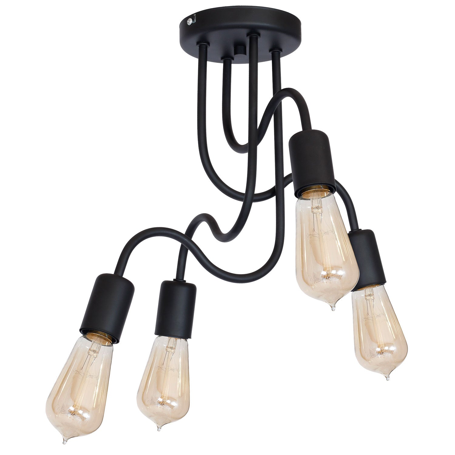plafon Dow black 4xE27