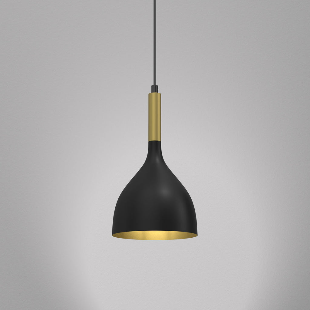żyrandol Noak black/gold 1xE27