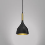 żyrandol Noak black/gold 1xE27