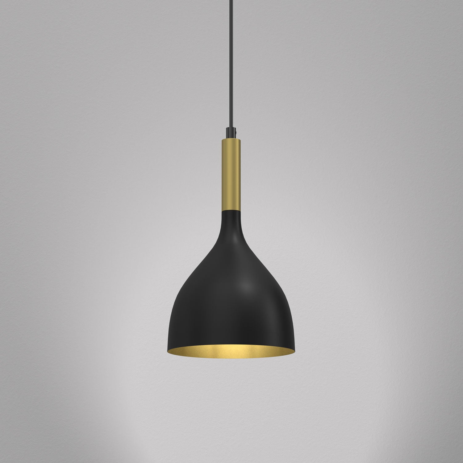 żyrandol Noak black/gold 1xE27
