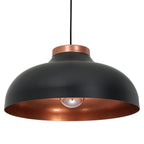 żyrandol Basca black/copper 1xE27