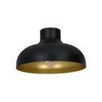 plafon Basca black/gold 1xE27