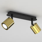 spot Demia black/brass 2xGU10