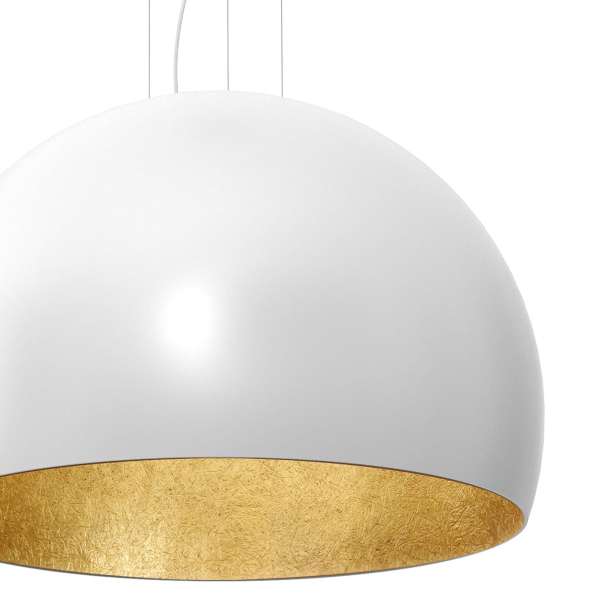 żyrandol Compo 3/4 bool ( dia 600) white/gold 1xE27