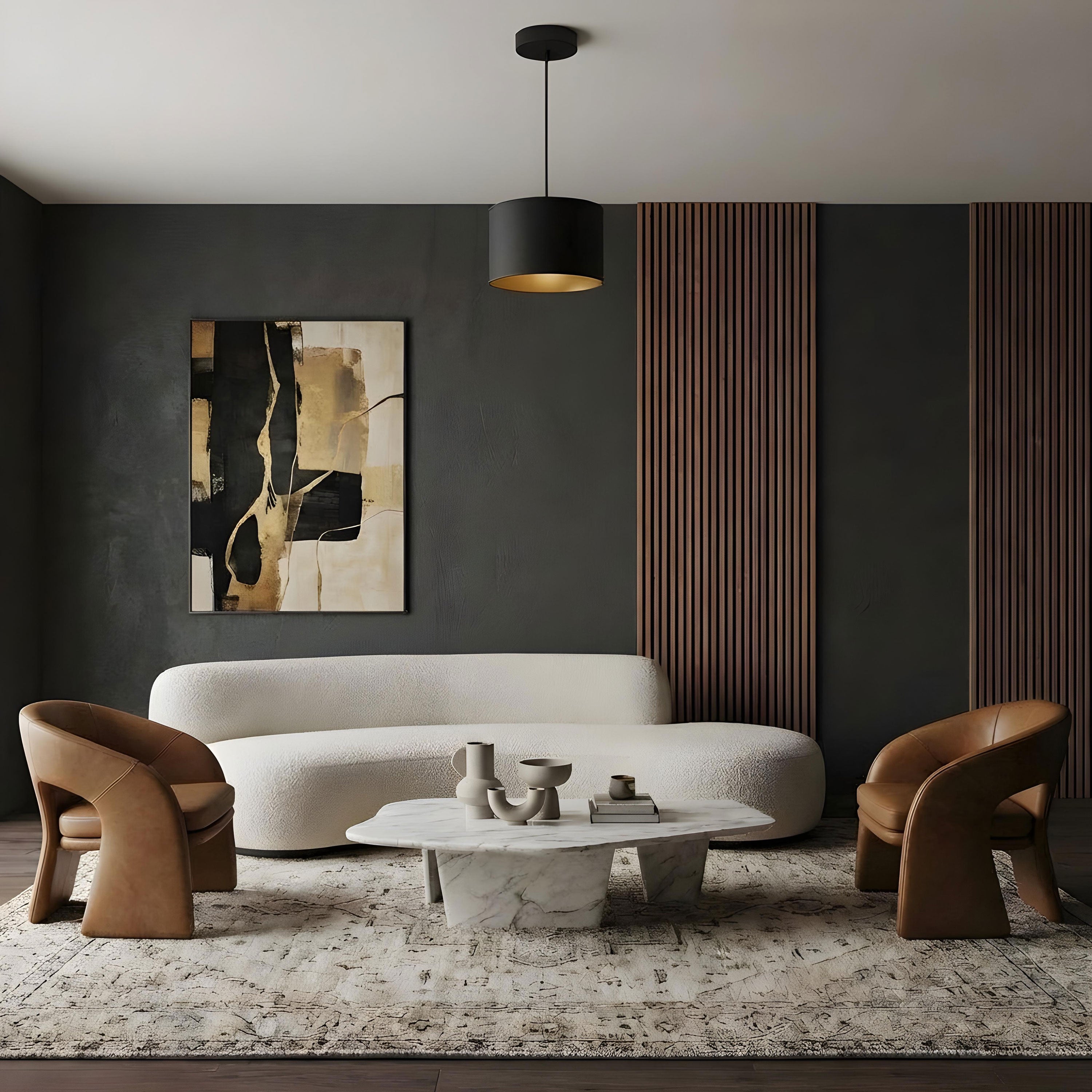 żyrandol Arden black, cylinder shade dia 250, h 170 black/gold 1xE27