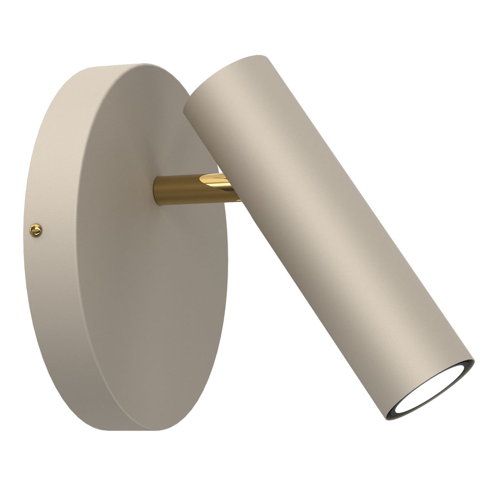 kinkiet/spot round Axion beige/gold 1xGU10
