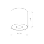 Nowodvorski Lampa downlights natynkowa POINT M 10W only LED 50/60Hz - Stal lakierowana - Biały 6001