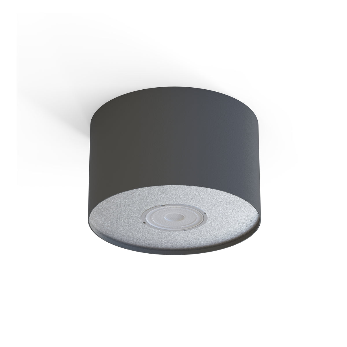 Nowodvorski Lampa downlights natynkowa POINT S 10W only LED 50/60Hz - Stal lakierowana - Grafitowy 6006 - lampa włączona