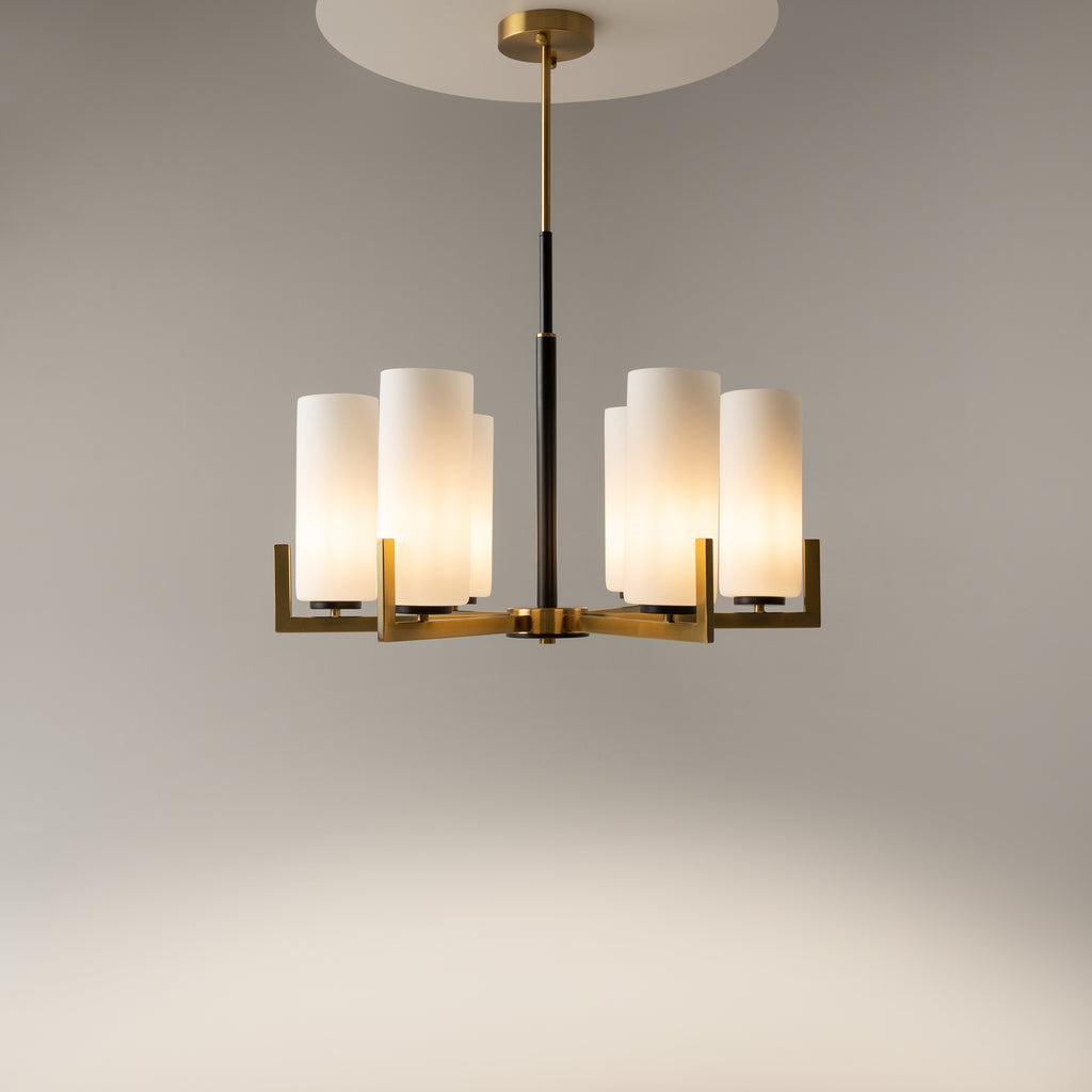 Maytoni Lampa wisząca Fortano - Metal - Czarny + mosiądz MOD089PL-06BS