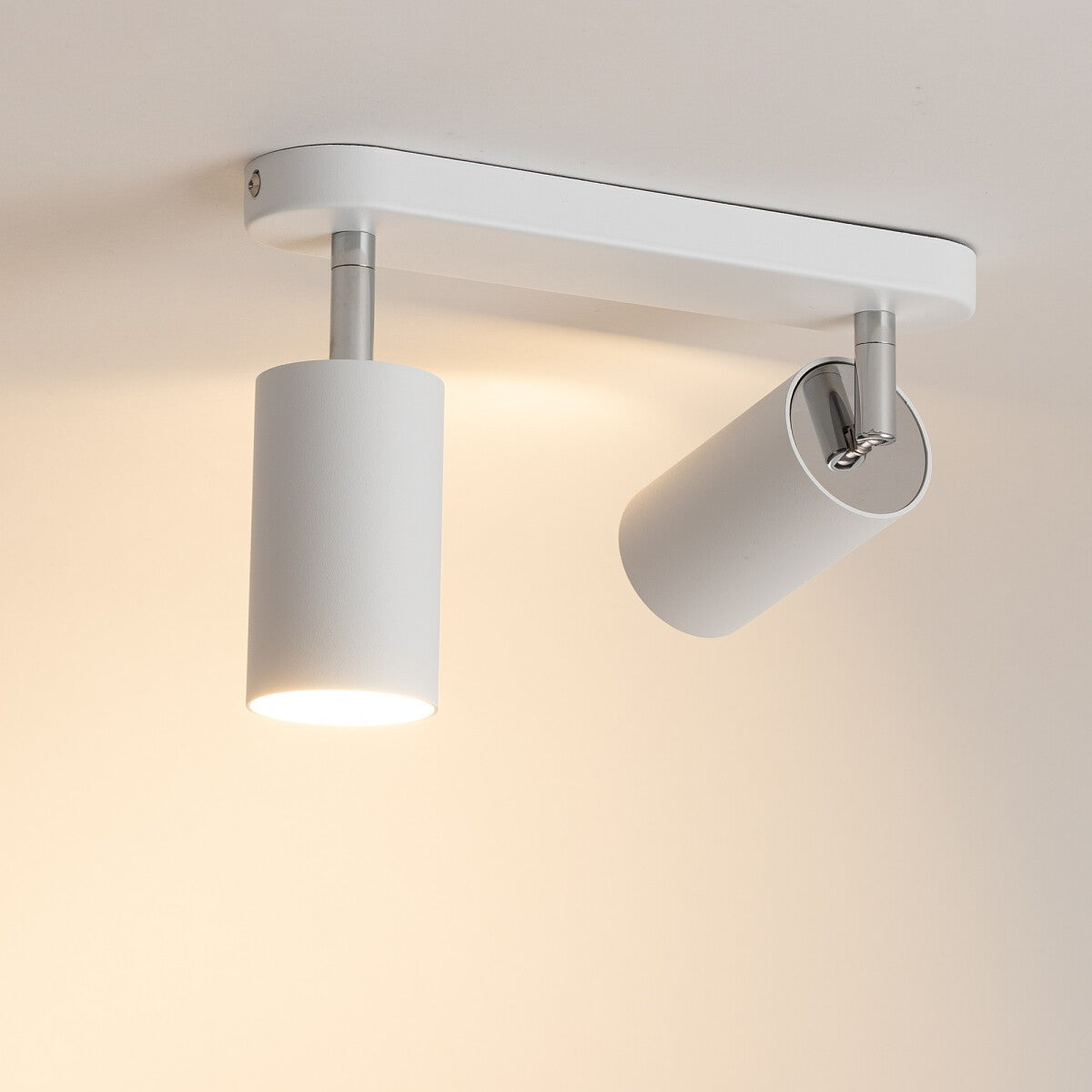 Nowodvorski Reflektorek / Spot EYE SPOT 2x10W only LED 50/60Hz - Stal lakierowana - Biały 6015 - lampa włączona