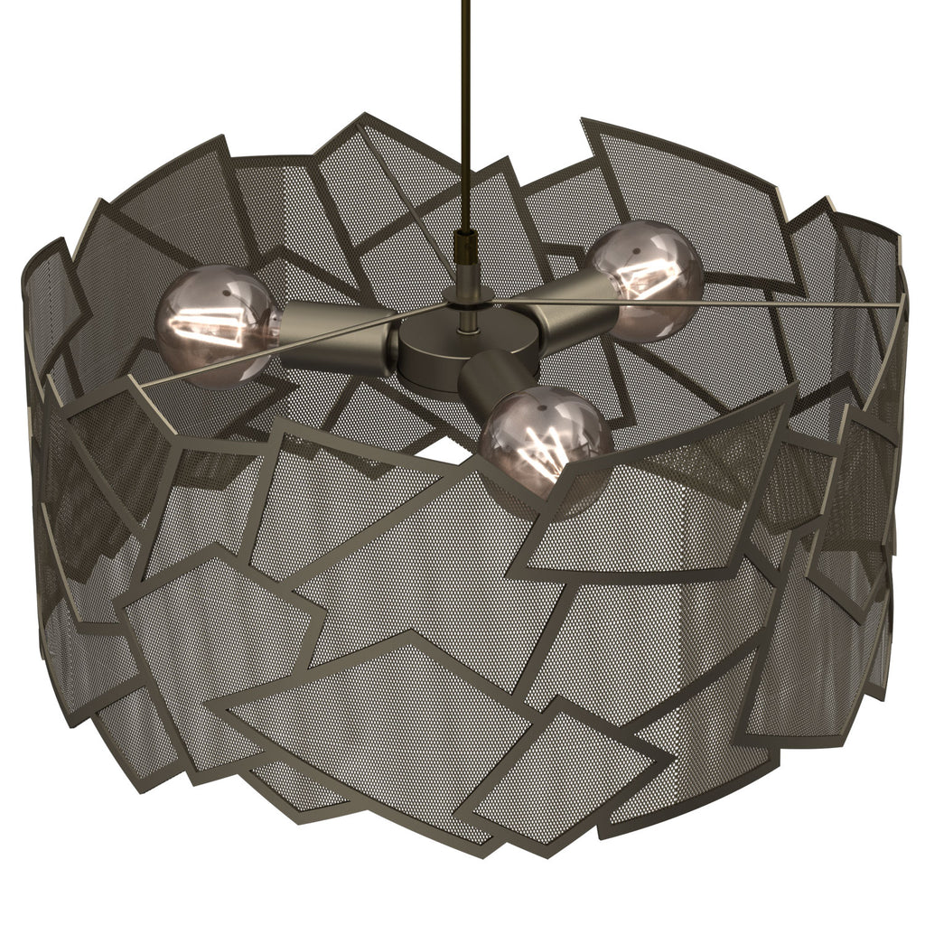 żyrandol Camo titanium-bronze 3xE27