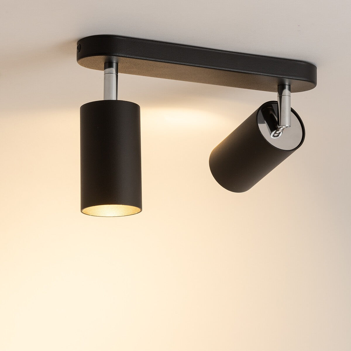 Nowodvorski Reflektorek / Spot EYE SPOT 2x10W only LED 50/60Hz - Stal lakierowana - Czarny 6020 - lampa włączona