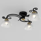 plafon Aurora black/brass 3xE27