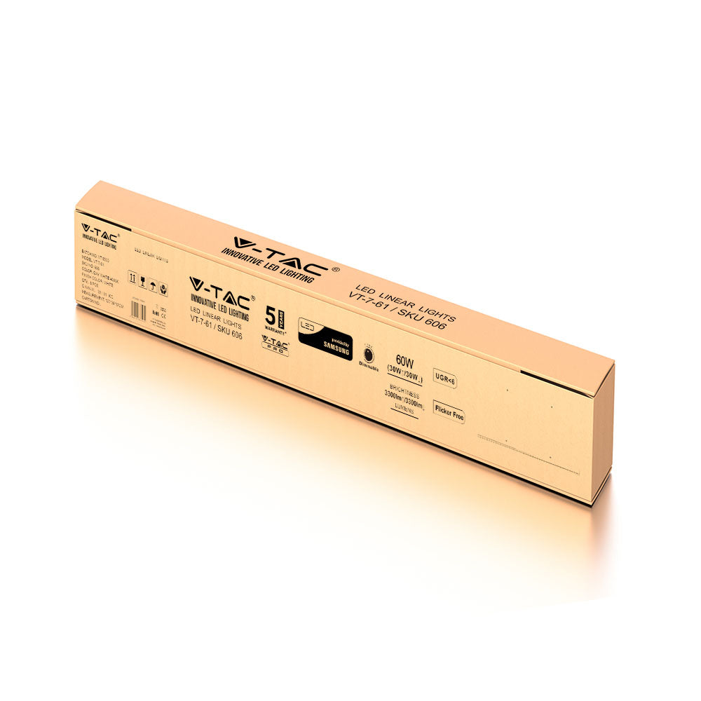 60W Lampa Biurowa / Chip SAMSUNG / Barwa:4000K / Obudowa: Biały