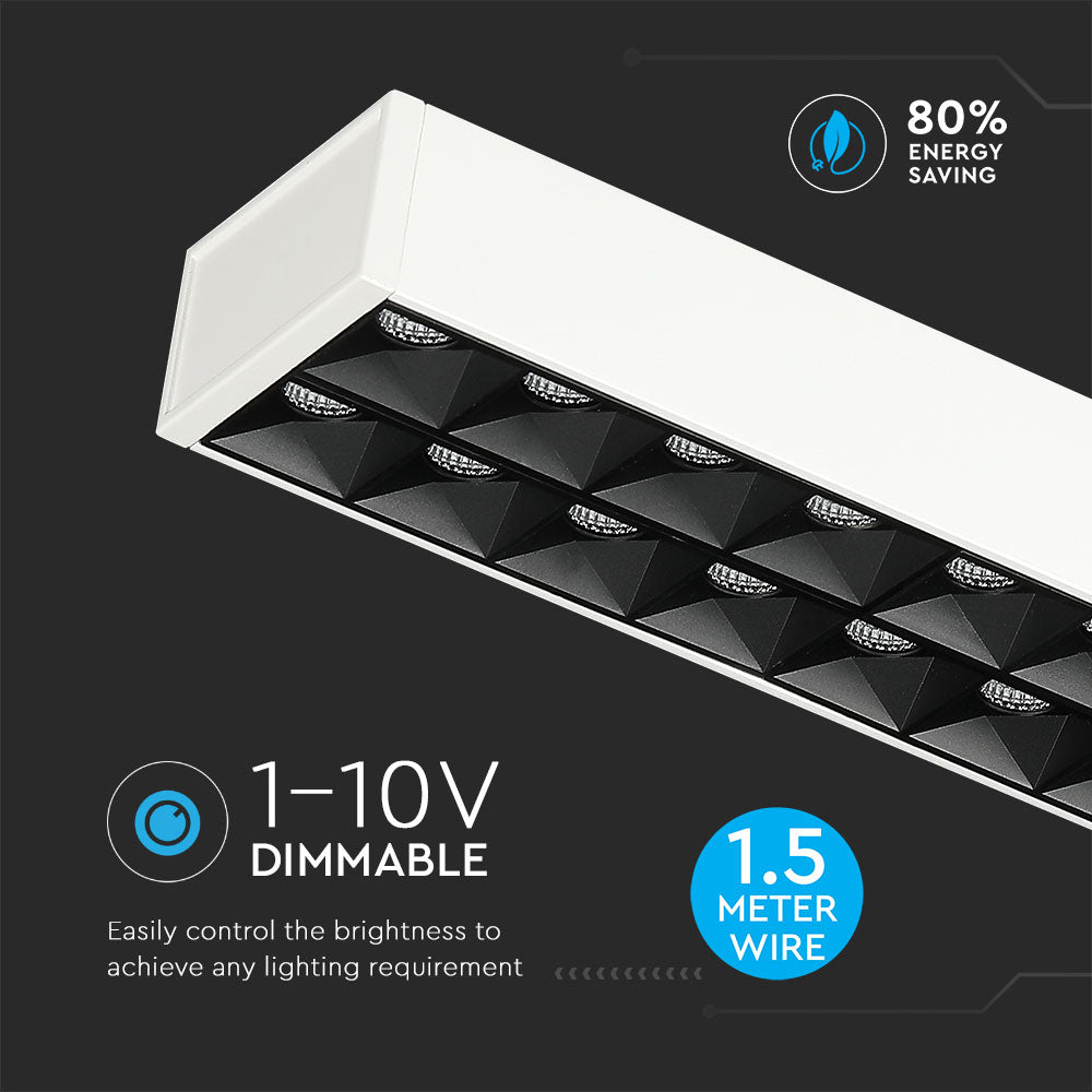 60W Lampa Biurowa / Chip SAMSUNG / Barwa:4000K / Obudowa: Biały