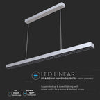 60W Lampa Biurowa / Chip SAMSUNG / Barwa:4000K / Obudowa: Srebrny