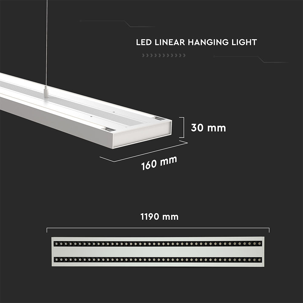 60W Lampa Biurowa / Możliwość łączenia / Chip SAMSUNG / Barwa:4000K / 5 Lat gwarancji / Obudowa: Biały
