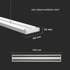 60W Lampa Biurowa / Możliwość łączenia / Chip SAMSUNG / Barwa:4000K / 5 Lat gwarancji / Obudowa: Biały