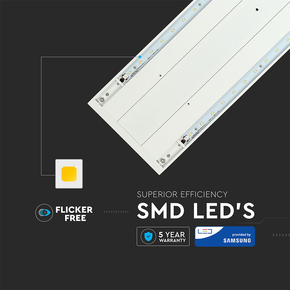 60W Lampa Biurowa / Możliwość łączenia / Chip SAMSUNG / Barwa:4000K / 5 Lat gwarancji / Obudowa: Biały