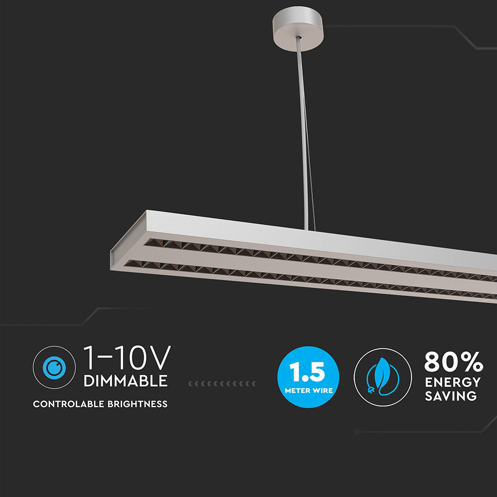 60W Lampa Biurowa / Możliwość łączenia / Chip SAMSUNG / Barwa:4000K / 5 Lat gwarancji / Obudowa: Biały