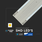 60W Lampa Biurowa / Możliwość łączenia / Chip SAMSUNG / Barwa:4000K / 5 Lat gwarancji / Obudowa: Srebrny