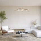 Maytoni Lampa wisząca Curve - Aluminium - Złoty MOD156PL-L52G4K