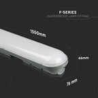 48W Oprawa hermetyczna LED Seria-F / 150cm / Barwa:6000K / IP65