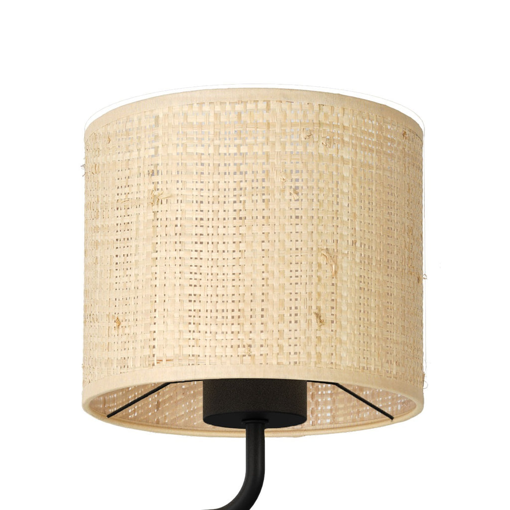 kinkiet G9+E27 Rattan cylinder shade dia 180, h 150 1xG9+1xE27