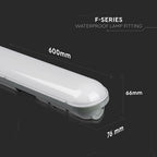 18W Oprawa hermetyczna LED Seria-F / 60cm / Barwa:6000K / IP65