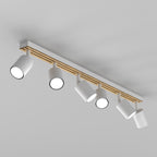 Spot Terra line 800 white/wood/white swivel 6xGU10 (Ceryfikat FSC 100%, SGSCH-COC-070615)