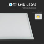 45W Panel LED 600x600mm / Barwa:3000K / UGR19 / Opakowanie: 6szt.