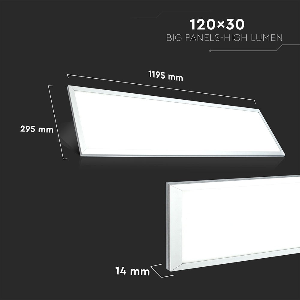29W Panel LED 1200x300mm / Barwa:4000K / HIGH LUMEN / Opakowanie: 6szt.