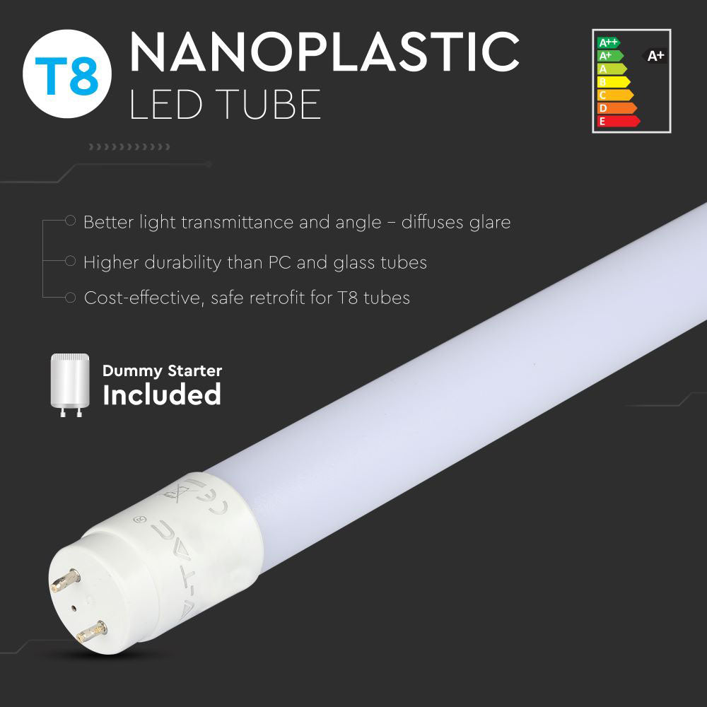 18W Świetlówki LED PLASTIK T8 120cm / Barwa:3000K / Trzonek:G13