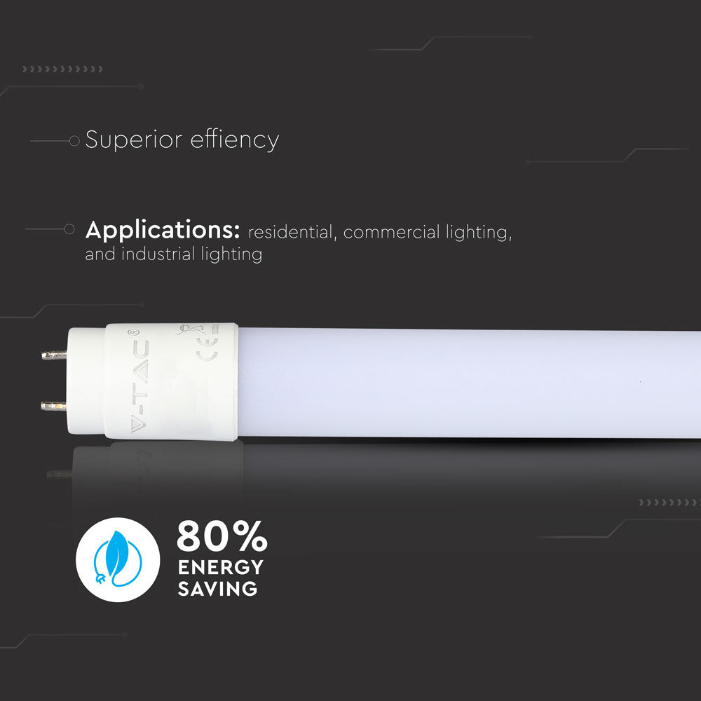 18W Świetlówki LED PLASTIK T8 120cm / Barwa:6400K / Trzonek:G13