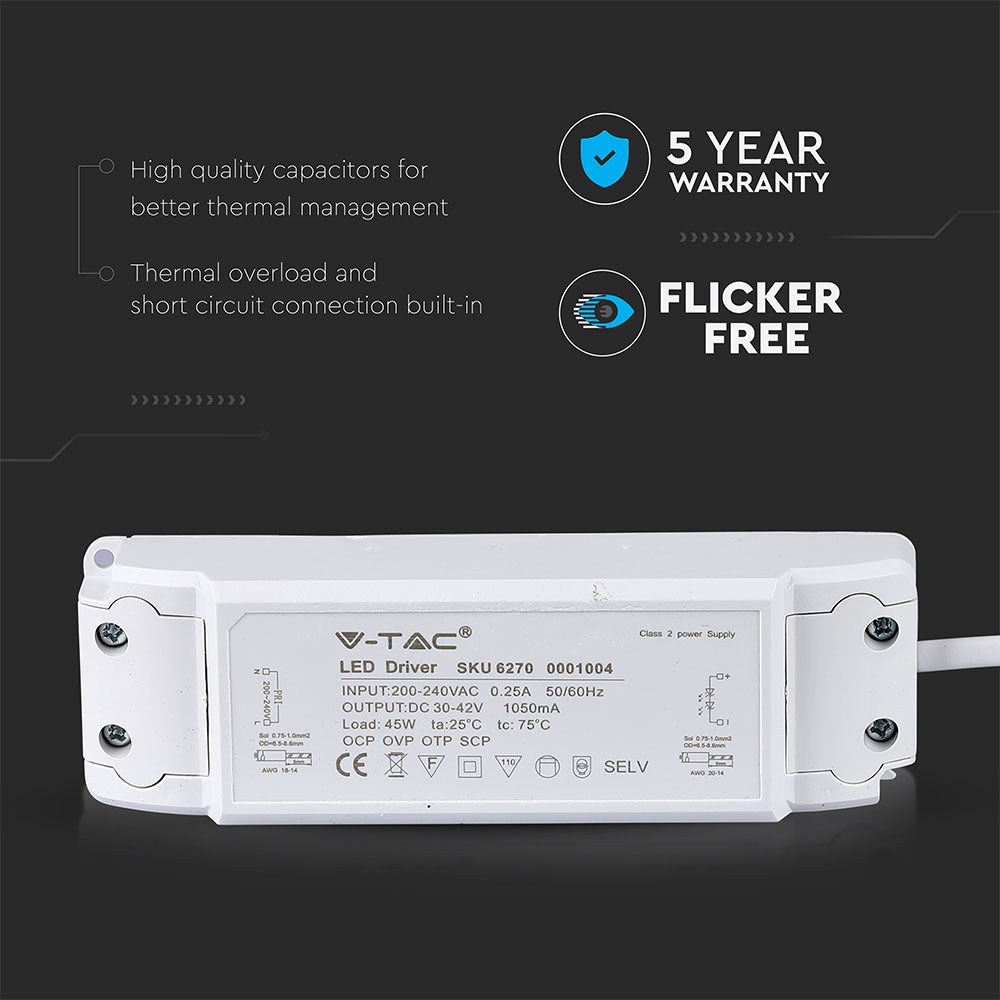45W Zasilacz do Paneli LED / IC / 1050mA