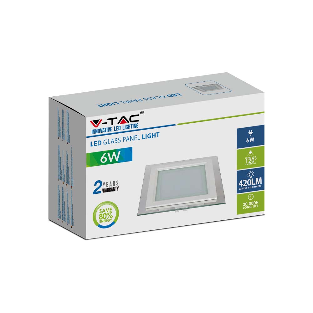 6W Panel LED / Barwa:4000K / Kwadratowa