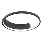 Maxlight Plafon Velvet 40cm - Aluminium + silikon - Czarny C0199