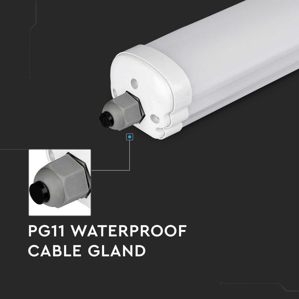 LED Oprawa hermetyczna LED Seria-G / 60cm / Barwa:6400K / IP65