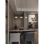 Maxlight Lampa wisząca Lipari III - Aluminium + akryl - Biały + złoty szczotkowany P0545