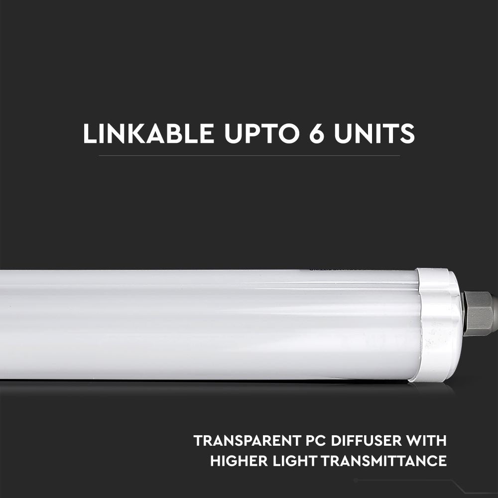 LED Oprawa hermetyczna LED Seria-G / 150cm / Barwa:6400K / IP65