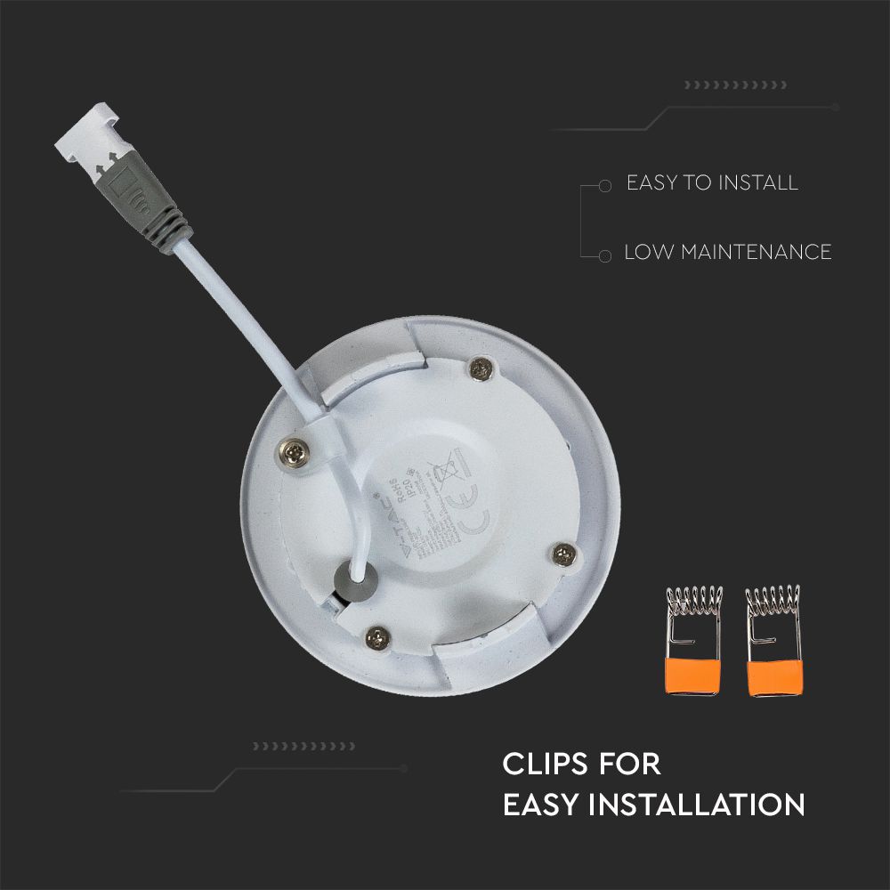 3W Panel LED / Barwa:3000K / Okrągła