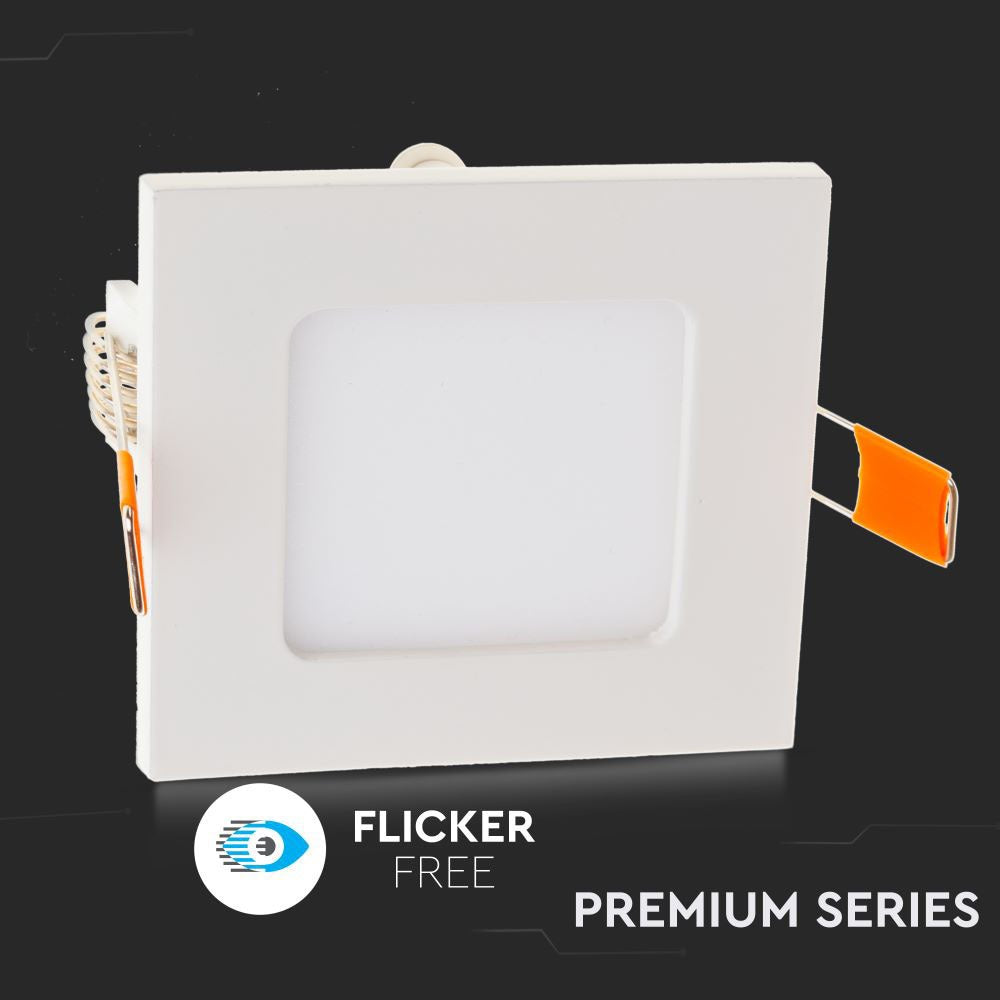 3W Panel LED / Barwa:6400K / Kwadratowa
