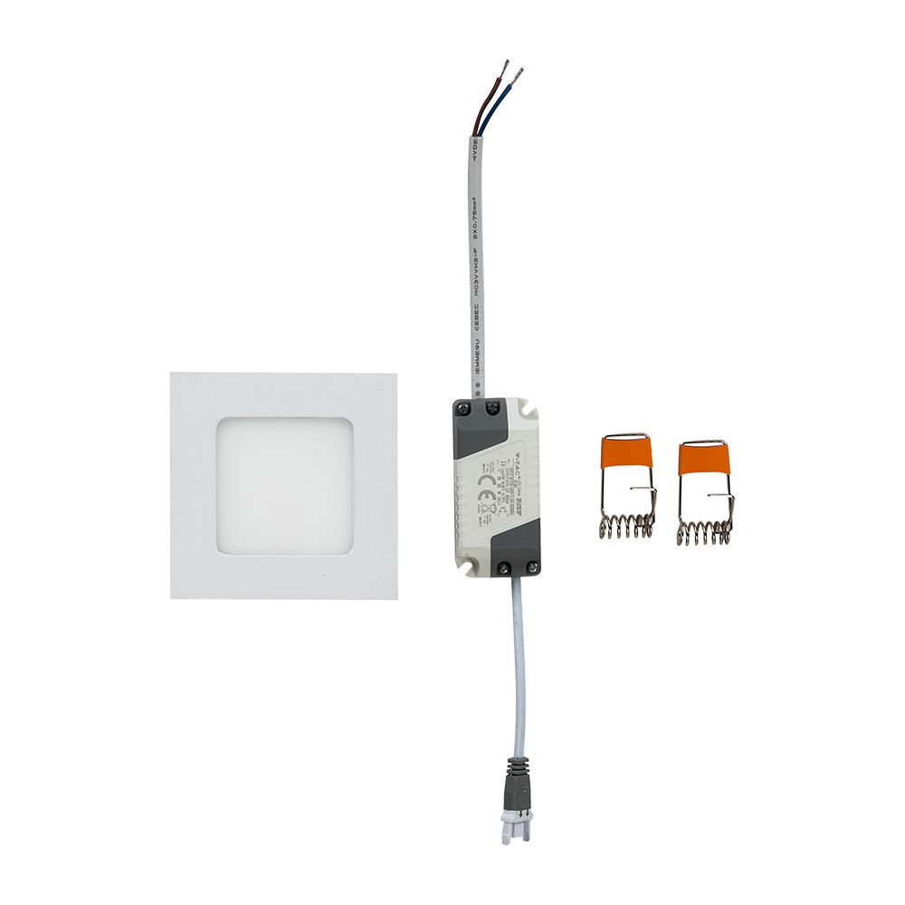 3W Panel LED / Barwa:3000K / Kwadratowa