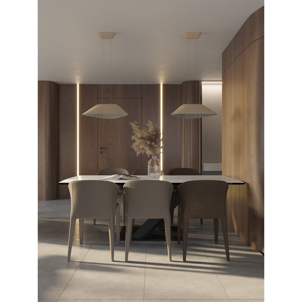 Maxlight Lampa wisząca Carbon - Filc - Kremowy + szary P0568