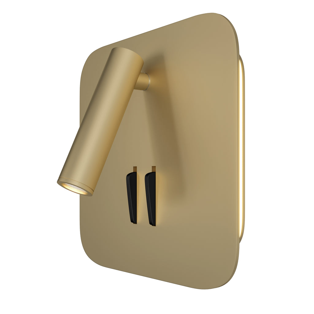 Maytoni Kinkiet Ios 176 - Aluminium - Złoty matowy C175-WL-01-6W-MG