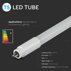 16W Świetlówki LED T5 120cm / Barwa:6500K